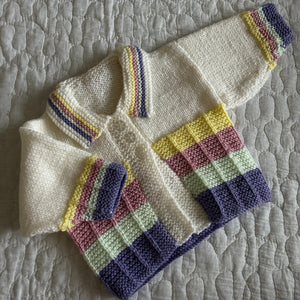 0-3 Month Handknitted Cardi